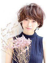 ラルジュ(large)&nbsp;【large】大人かわいいふわふわショートボブ/大人ボブパーマ