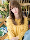 バレイヤージュ大人可愛い小顔レイヤーロングh川口20代30代40代!