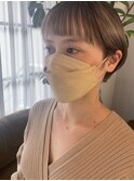 ショートミルクティーベージュ