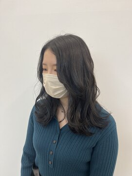 ビーヒアナウ N゜03 金沢駅西店(BE HERE NOW) 【greige/髪質改善カラー/顔まわりレイヤー/セミロング】