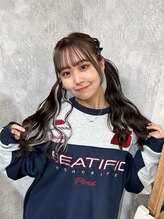 -ONE's NAGOYA VILA-シールエクステ60本の仕上がり[名古屋栄駅/ブリーチカラー/ダブルカラー/顔周りカット]