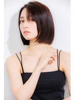 リュンヌ 門前仲町(lune)&nbsp;切りっぱなしボブハイライトベージュカラーショートレイヤーロブ