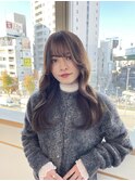 大人かわいい フェザーバング韓国ヘア/レイヤー/ヨシンモリ