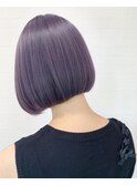 ラベンダーアッシュ/ラベンダーグレージュ/韓国風/ブリーチ/小顔