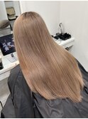 10代20代30代ブラウンベージュダブルカラーブリーチヘアカラー