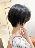 20代30代40代ショート 似合わせカット 暗めカラ―