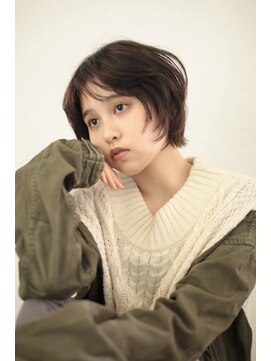 アンド(AND) くせ毛風ショート フェイスレイヤー パーマ 代官山 中目黒