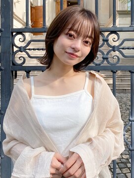 エトラ 渋谷店(etora) 前髪 外ハネボブ ワイドバング イメチェン 美髪"