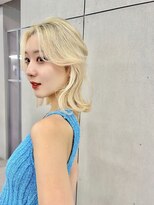 ジーナリア(Xena ria)&nbsp;姫カットレイヤー/韓国風巻き/くすみベージュ/名駅★89