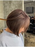 白髪ぼかしハイライト　白髪ぼかしカラー
