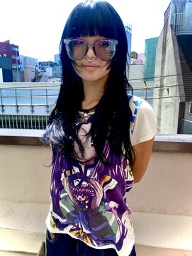 ハビット (habitt) シールエクステ難波/ウルフカット難波/落ちる黒難波