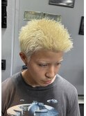 中目黒/メンズカット/金髪ショート/スパイキーショート