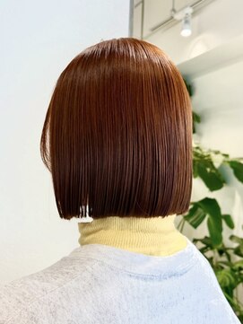 リル 茅ヶ崎(Liru:) 着物ヘア/ダークアッシュ/ミディアムレイヤーカット/茅ヶ崎駅