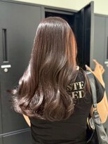 ペレ 原宿(PELE)&nbsp;イメチェン/ピンクベージュ/アンブレラカラー/前髪/原宿