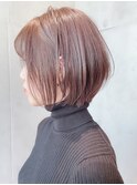 Say.ショートボブイメチェンスモーキーカラー前髪30代表参道