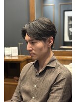 銀座 シノ 本店(shino)&nbsp;【理容室】毛流れパーマ　メンズカット　センターパート