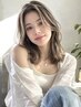 カット+髪質改善カラー+透明感ハイライト ¥11,000