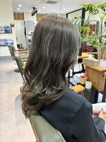 ヘアーテフテフ(HAIR tehu tehu) グレージュカラー(ダブルカラー)