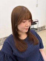 ヘアーアンドエステ ハラダ 滝ノ水店(Hair&Esthe Harada)&nbsp;ワンカラー/ブラウンベージュ/ロング/レイヤーカット