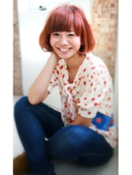 ヘア サルーン マイア 町田駅店(hair saloon maia) ガーリーアプリコットショート☆