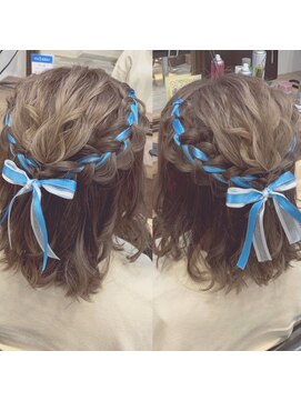 ヘアセット アリエス 新宿駅前店(aries) ハーフアップ