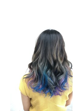 イイカンジヘア(iikanji hair) 【iikanji hair】ハイコントラストユニコーングラデーション