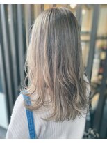 ヘアーサロン アウラ(hair salon aura)&nbsp;【aura】カラースタイル　ミルクティー