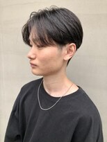 ヘアー アイス ルーチェ(HAIR ICI LUCE) センター分け 黒髪 刈り上げ ツーブロック 担当 井上