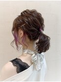 ポニーテールアレンジ