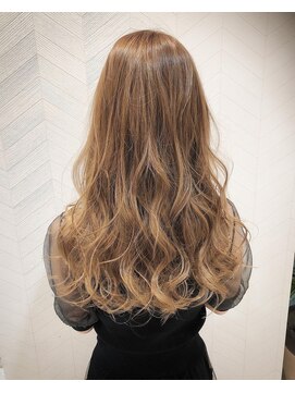 アース 錦糸町店(HAIR&MAKE EARTH) ナチュラル×ハイライト×ミルクティーベージュ