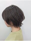 ショートウルフ×ダークブラウン