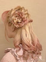 セットサロンフレア&nbsp;ヘアセット/ボブルフ/ショコラベージュ/カール/ベビーバング