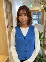 ルアウハク 梅田(LUAU Haku)&nbsp;【LUAU Haku Osaka 中村】ミディアムボブパーマ