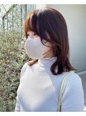 フェイスレイヤーとオレンジブラウン