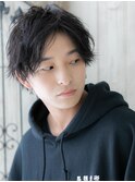 20代30代センターパート爽やかツイスパメンズショートE新所沢