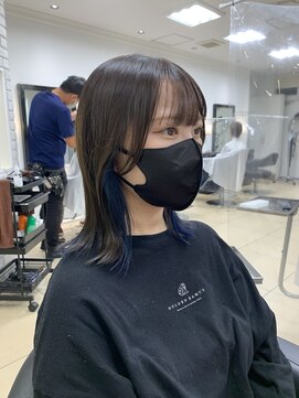 アッシュ 稲田堤店(Ash) くびれミディ×グレージュネイビー