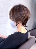 ショート×ベージュカラー