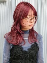 ルシアーアトリエ(Luthier atelier)&nbsp;ガーネットレッドとウルフカット