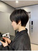 大人美人イメチェン大人丸みボブこなれヘアチェリーブラウン