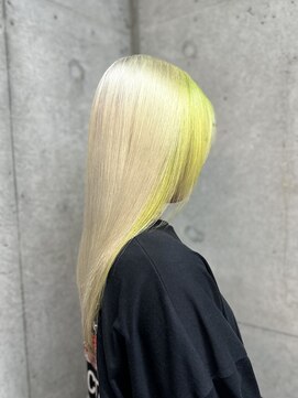 ガナンシア 横浜本店(ganancia) フェイスフレーミンググラデーション・ホワイトブロンド