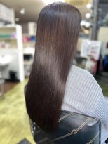 エルモア美容室&nbsp;】ダメージ補修でメテオカラーうる艶髪質改善