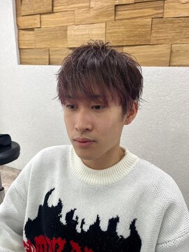 アジールヘア 所沢プロペ通り店(agir hair) メンズカットブリーチピンクブラウン美髪カラー練馬所沢