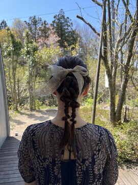 ヘアーコンセプト アイアイオ(HAIR CONCEPT iio) お呼ばれヘア　ツインアレンジ