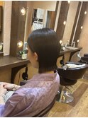 結べる長さの外はねボブ♪