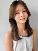 美髪小顔カットうる艶髪モテ髪うるツヤイメチェン薄めバング
