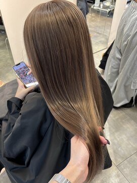 ペレ 梅田(PELE) 前髪/アンブレラカラー/こなれミディ/イメチェン/ウェーブパーマ