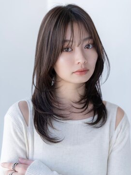 エースハバナ 渋谷(1 HAVANA) チョコグレージュ/20代30代大人かわいい/ミディアムレイヤー