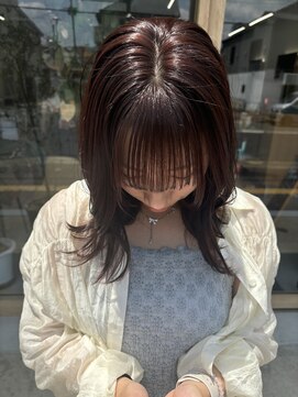 ミリ 奈良店(mm) 暖色カラー/レッドブラウン/近鉄奈良//春カラー/学割/レイヤー