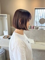 アスラン(ASLAN)&nbsp;【aslan】ミニボブ/シアーベージュ/顔周りカット