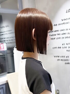 ロンドジェネルーズ 柏(Lond generous) ミニウルフ黒染め髪質改善縮毛矯正酸性ストレートレイヤー/柏柏